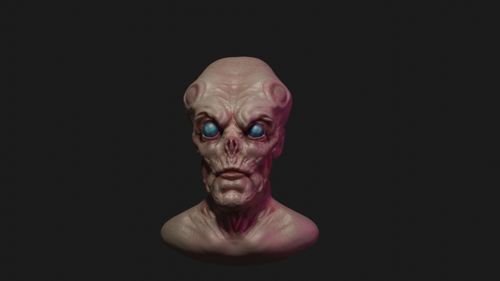 Alien with Blend sculpt preview image
